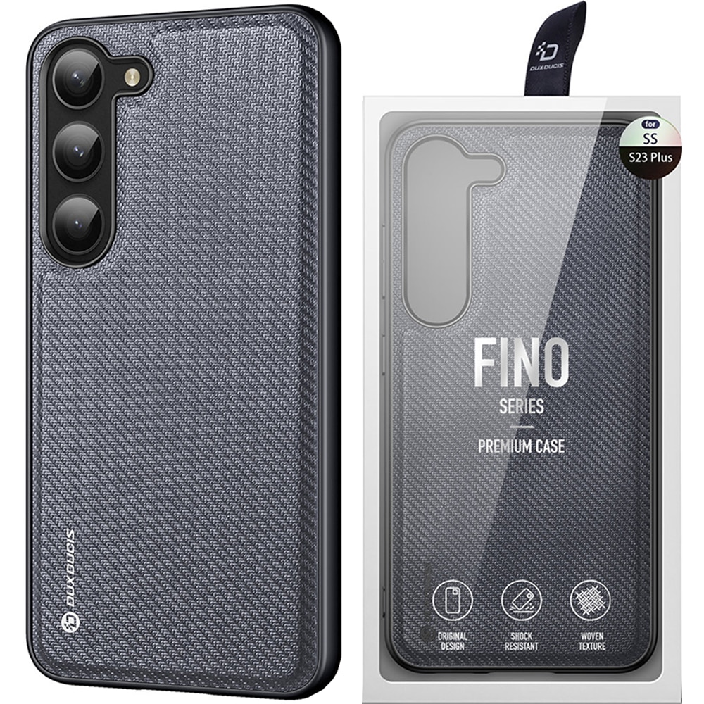 Husa telefon, Dux Ducis Fino, poliuretan, gri, pentru Samsung Galaxy S23+
