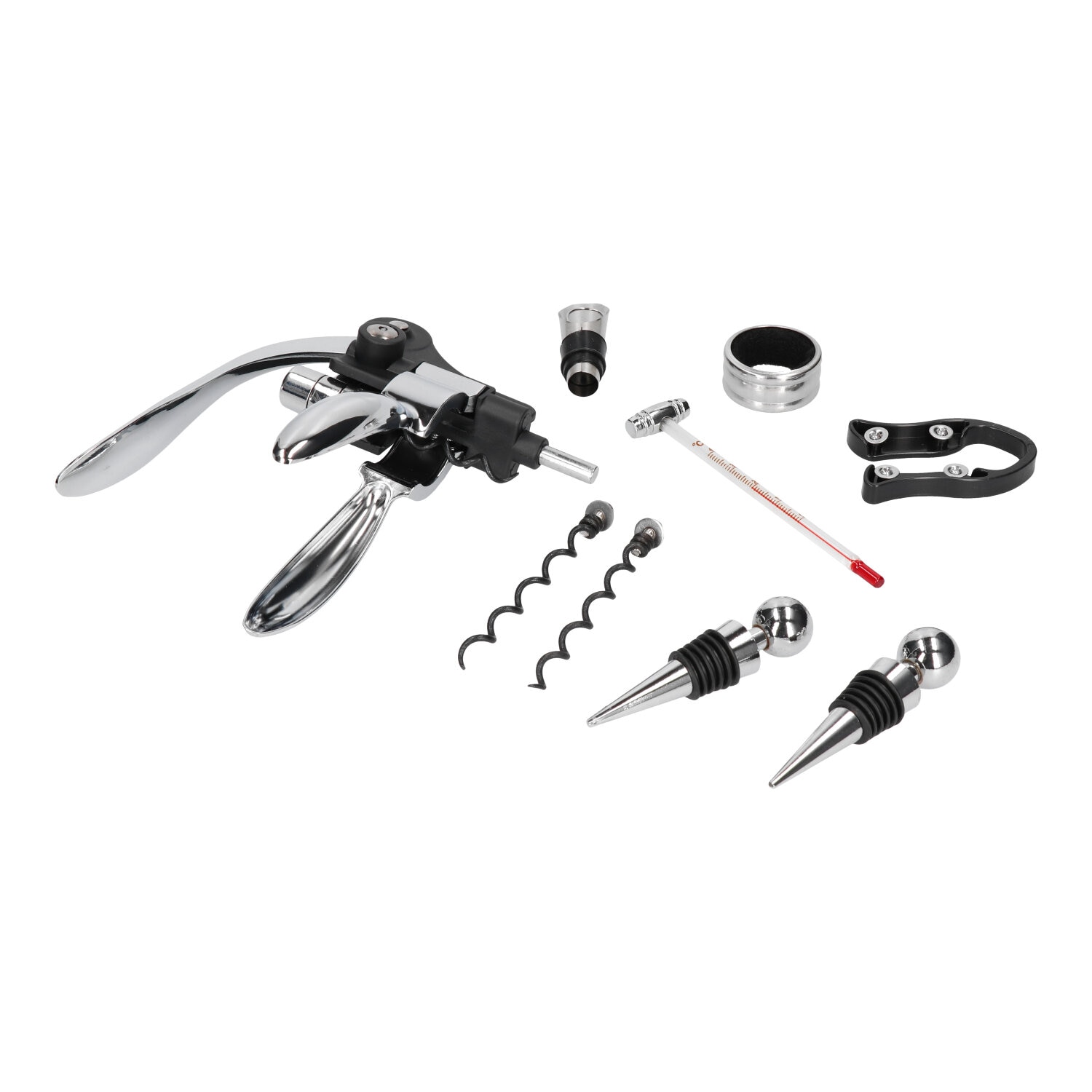 Set accesorii vin, Inox, 9 elemente - eMAG.ro