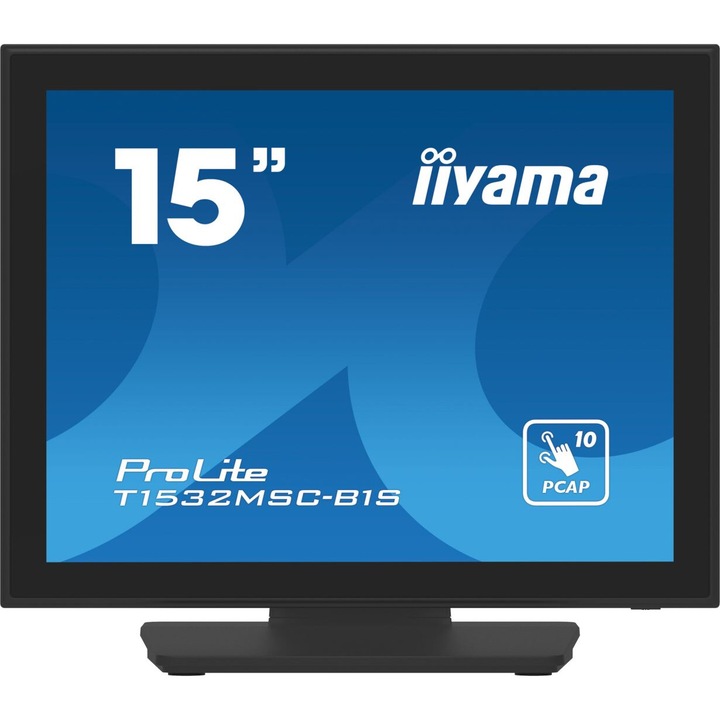 Iiyama 15" ProLite T1532MSC-B1S LED, 221225, Monitor