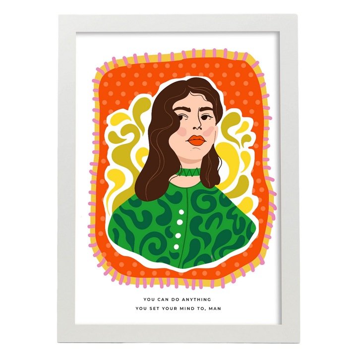 Tablou cu dama, Nacnic, A3, Multicolor