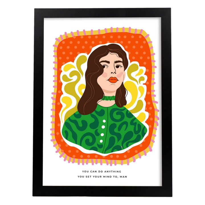 Tablou cu dama, Nacnic, A3, Multicolor