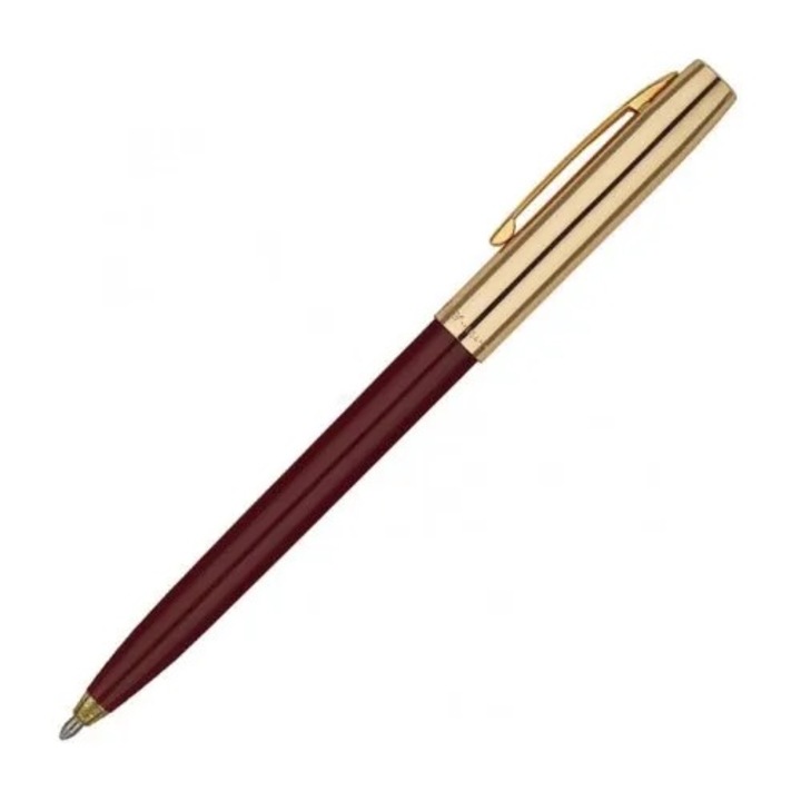 Pix Fisher Space Pen Cap-O-Matic 775G-BURG, capac din alama, corp maro burgunda, cu cutie