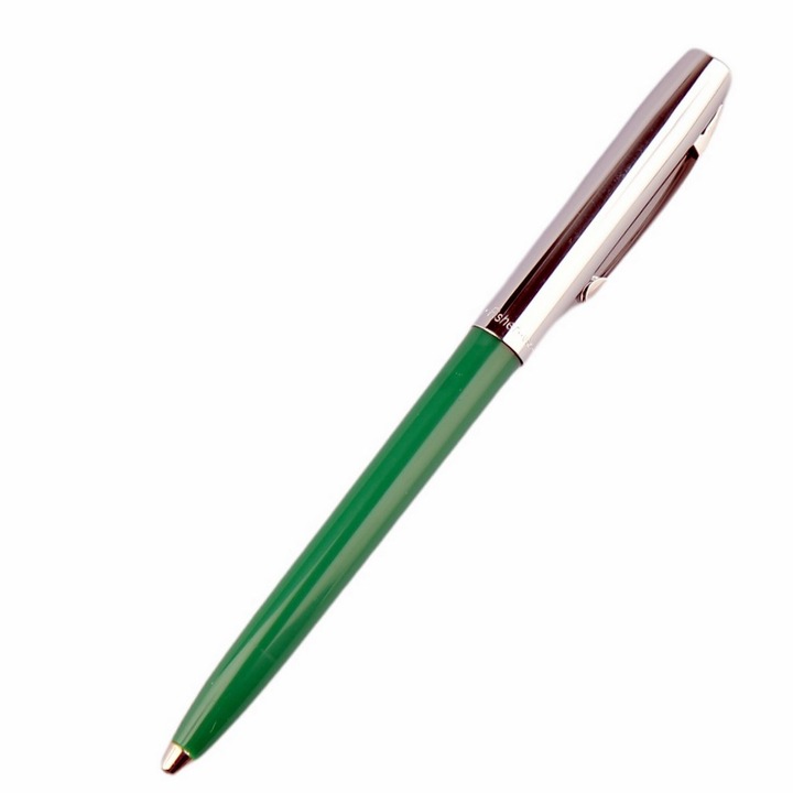 Fisher Space Pen Cap-O-Matic 775-GR golyóstoll, króm sapka, zöld test, díszdoboz