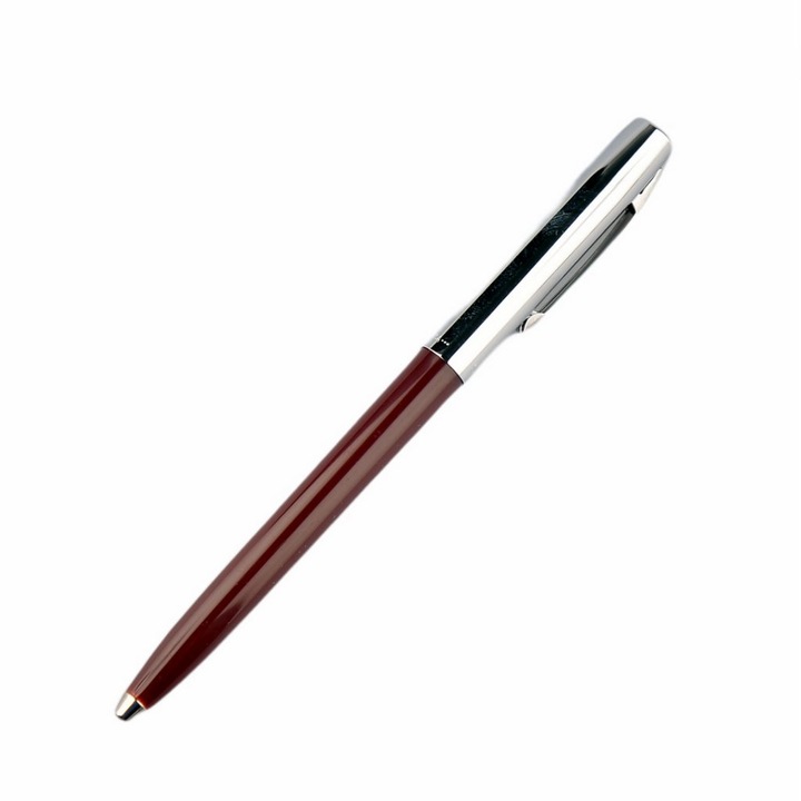 Химикалка Fisher Space Pen Cap-O-Matic 775-Burg, Хромирана капачка, Tяло Кафяво Burgundy, Подаръчна кутия