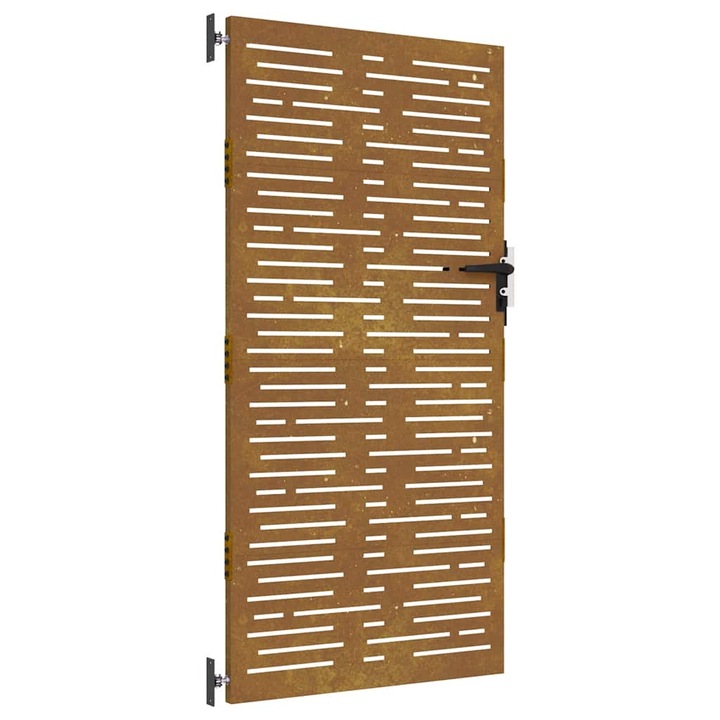 Poarta pentru gradina vidaXL, 85x175 cm, otel corten, dreptunghiuri 16.85 kg 153248