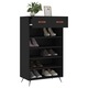 VidaXL fekete szerelt fa cipőszekrény 60 x 35 x 105 cm 829581