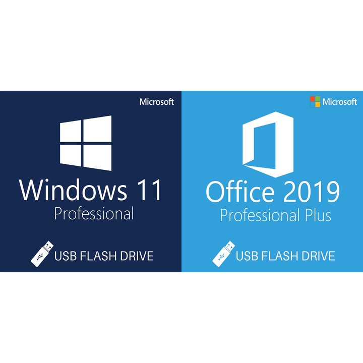 Windows 11 Pro, USB и Office 2019 Professional Plus, USB лицензен пакет