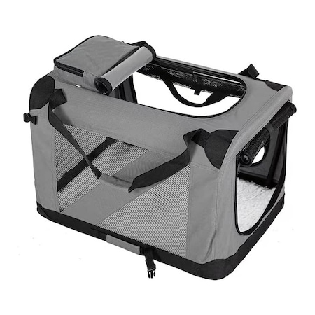 Geanta pliabila pentru transport animale de companie Timeless Tools, in marimea S, Gri