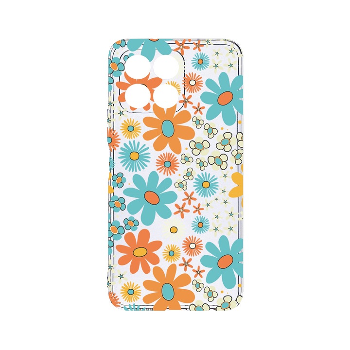 Husa BestCase® Clear Silicon, Compatibila Cu Honor 70 Lite, Spring Flowers, Antisoc, Protectie Camera, Margini ridicate pentru protectia ecranului, T 967