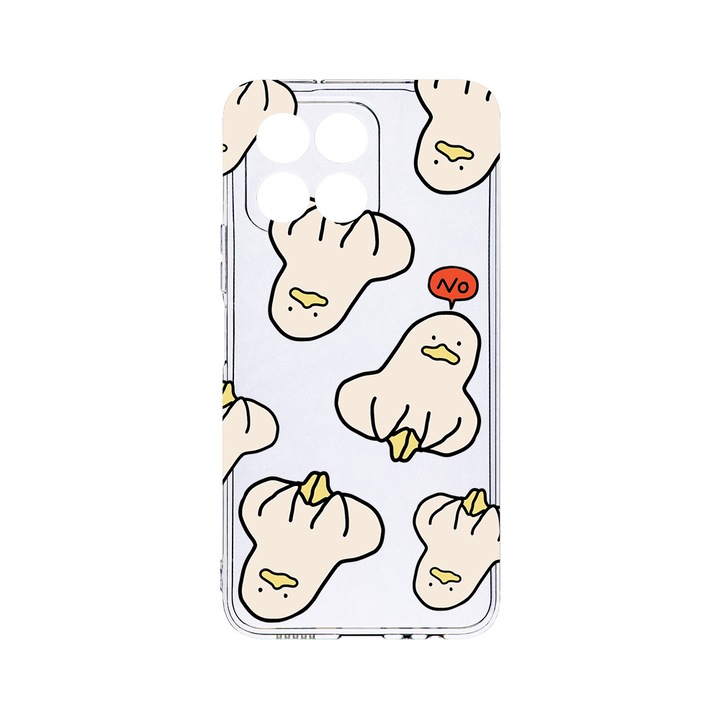Husa BestCase® Clear Silicon 2MM, Compatibila Cu Honor X6a, Duck Pattern, Antisoc, Protectie Camera, Margini ridicate pentru protectia ecranului, T 1015