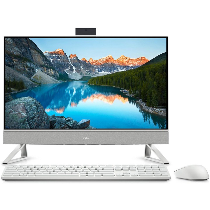 Dell Inspiron 5420 All-in-One asztali számítógép, 23.8", FHD, Intel Core i5-1335U, 8GB, 512GB SSD, Intel UHD Graphics, Windows 11 Pro, Nemzetközi angol billentyűzet, Fehér