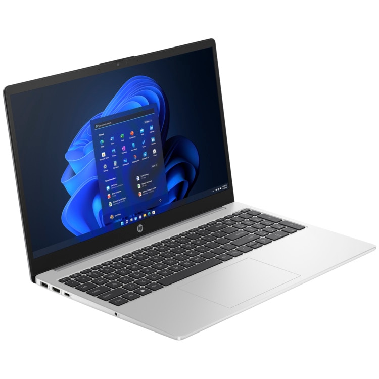 Laptop HP 250 G10 cu procesor Intel Core i7-1360P 12-Core (1.9GHz, up to 5.0GHz, 18MB), 15.6 inch FHD, Inte Iris X Graphics, 16GB DDR4, SSD, 512GB PCIe NVMe, Windows 11 Pro 64bit, Turbo Silver
