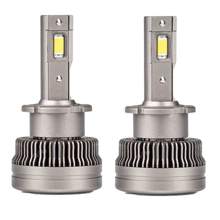 Комплект 2 LED крушки, D2S /D2R, 6500k, 9-16V, 70W, 8600lm, 360 градуса, Canbus, XD Series Amio 03311