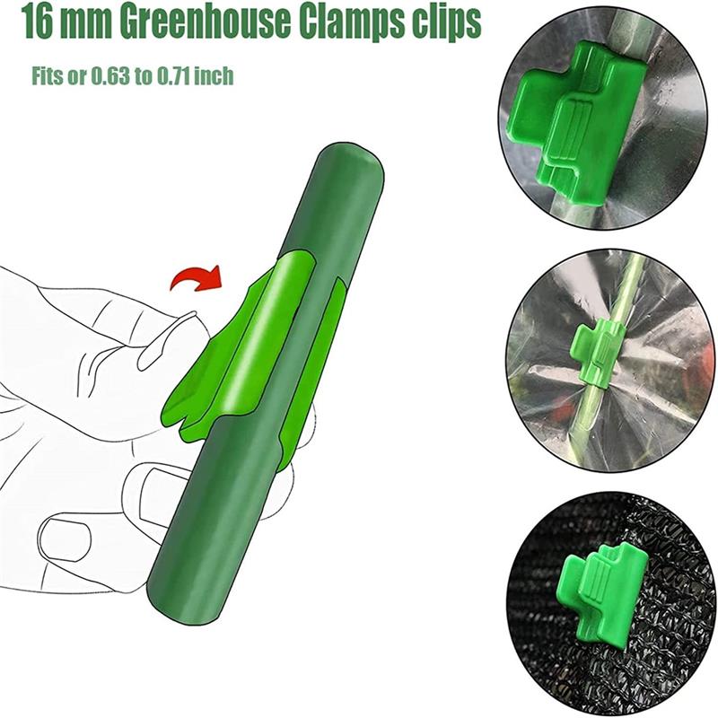 Cleme Solar Pvc Set 20 cleme pentru soalr, Plastic, 8mm, Verde - eMAG.ro