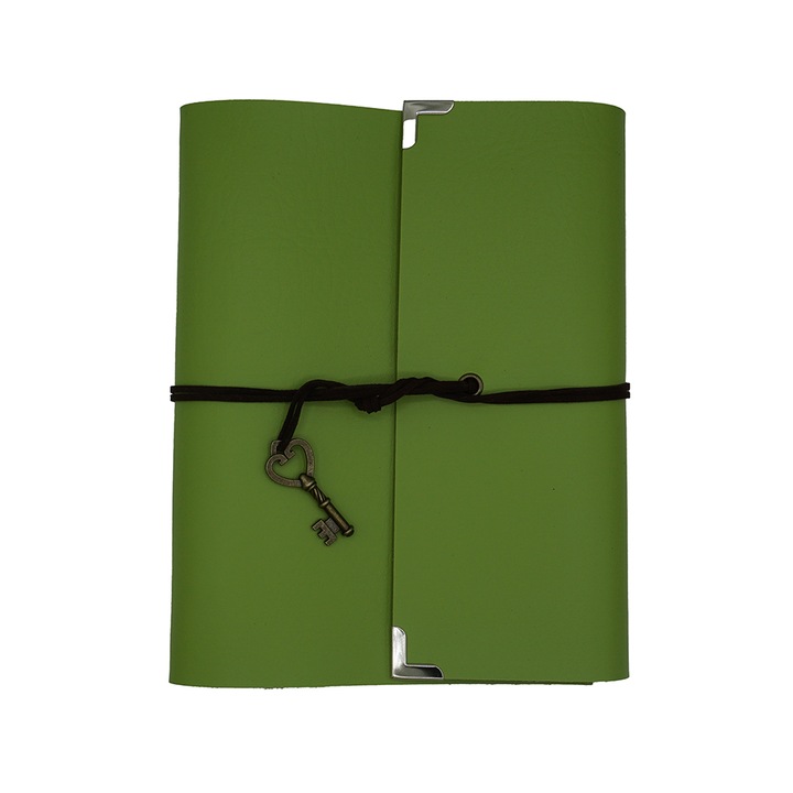 Album foto, piele ecologica, verde deschis, 20 x 17 cm
