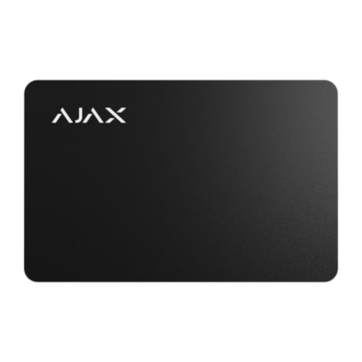 Mifare DESFire 13.56 MHz RFID карта, черна, AjaxCard