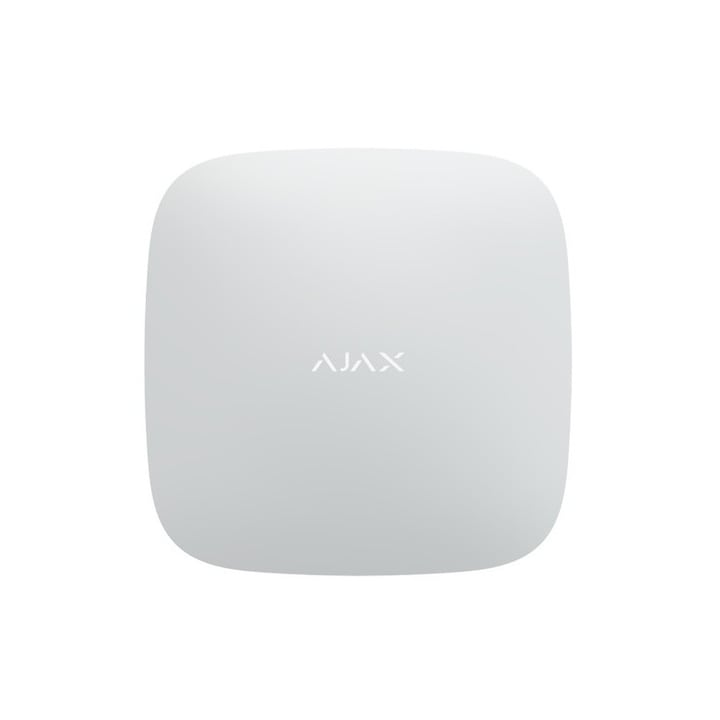 AJAX Hub2 безжичен алармен контролен блок, бял, 2x SIM 2G, Ethernet