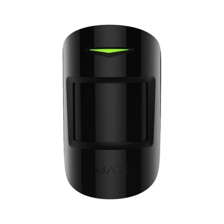 Детектор за движение с двойна PIR и MW технология, черен, Ajax MotionProtectPlus