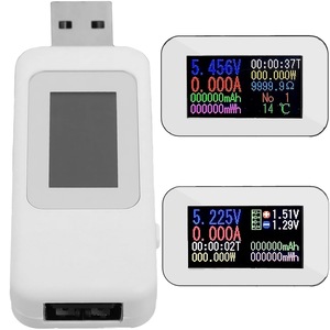 Tester USB KWS-MX18L 10-in-1, Capacitate, Curent, Impedanta, Putere, Voltaj, Alb