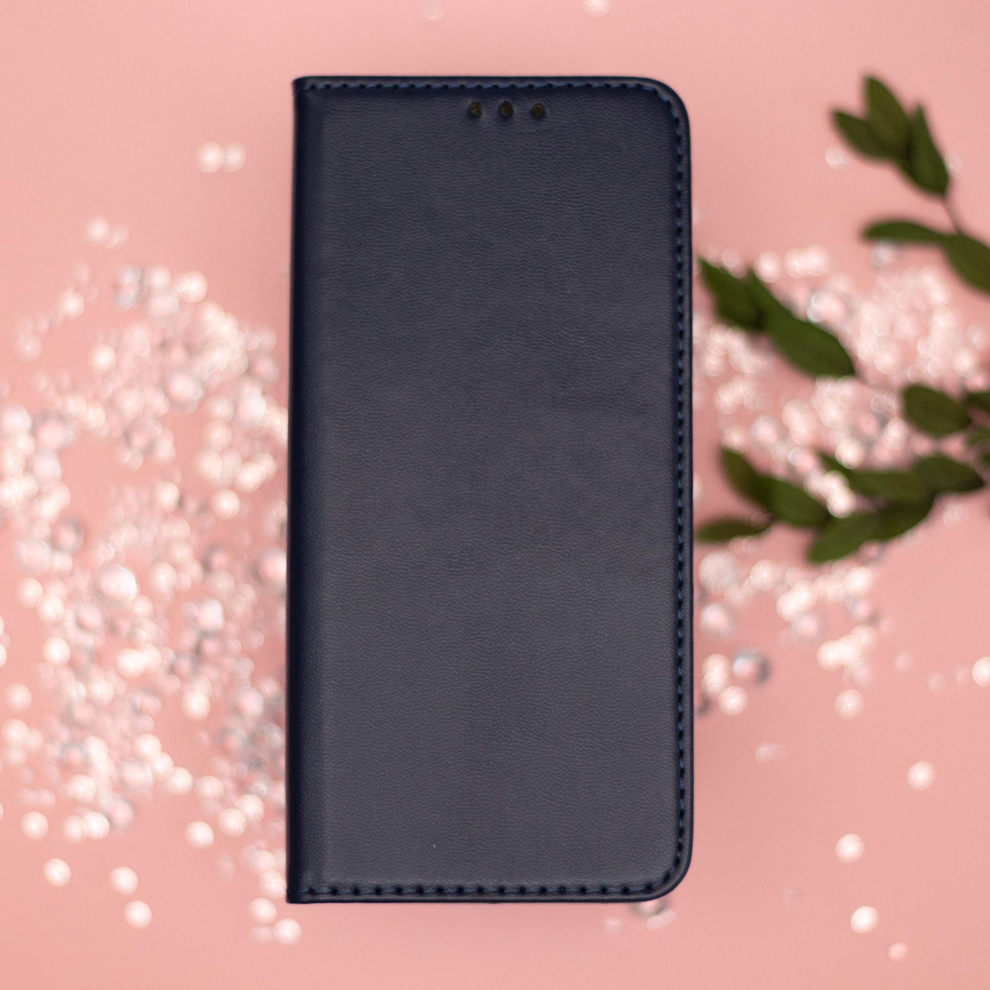 Husa tip carte compatibila cu Xiaomi Redmi A3, GEO Flip Book, inchidere magnetica, buzunar card, premium stand, Negru
