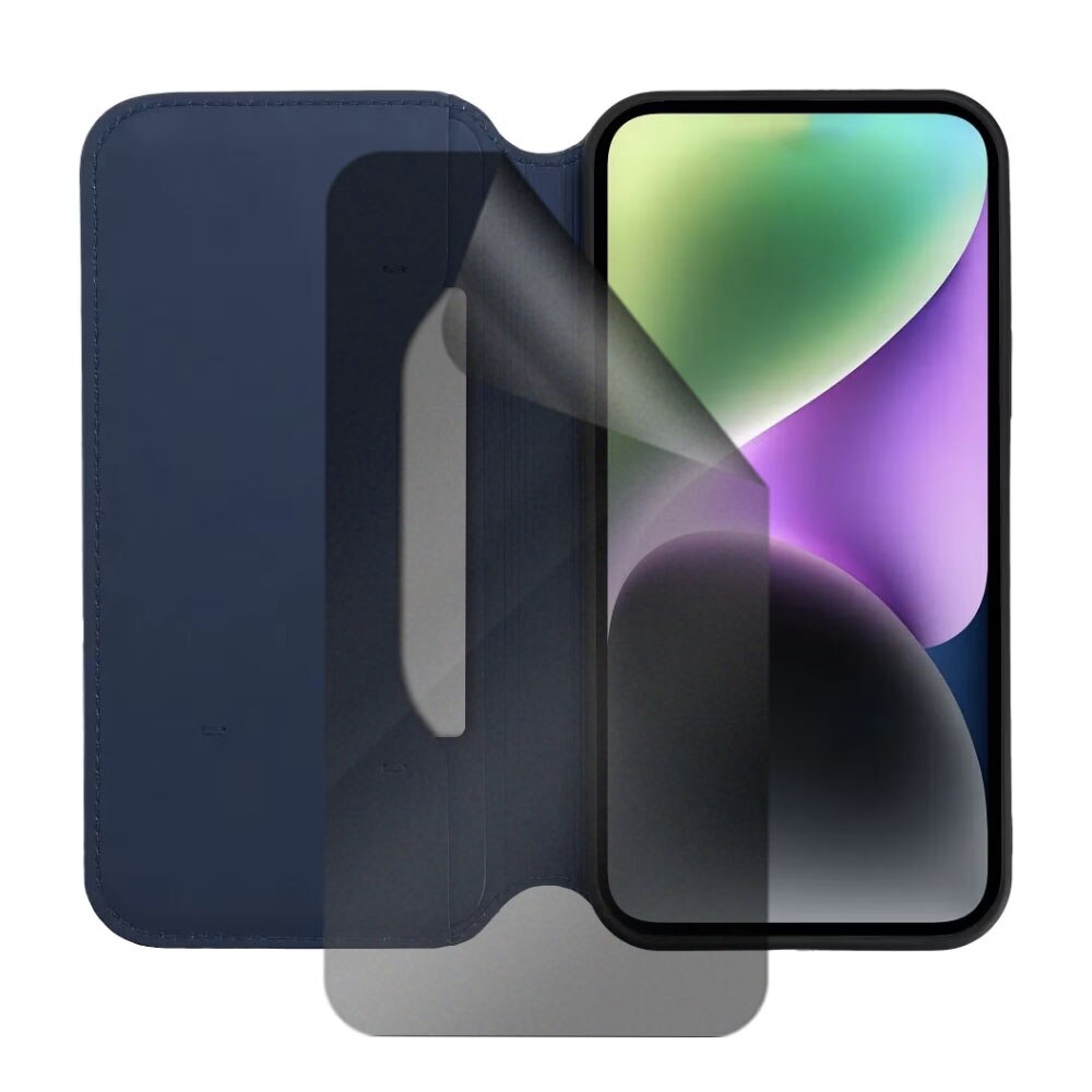 Flip Cover тип книга и комплект Privacy Silicon Foil, съвместим със ...