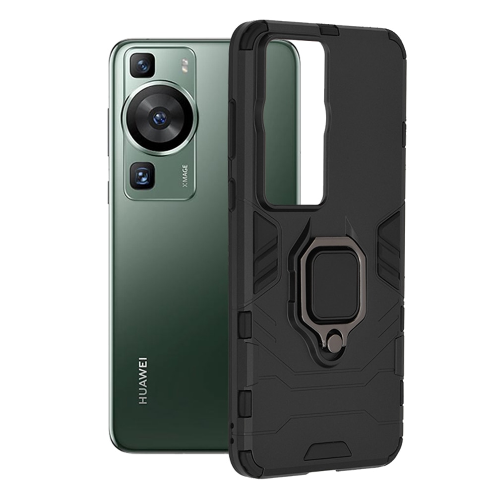 Husa Comando Armor Ring Compatibila Cu Huawei P60 P60 Pro Tactical