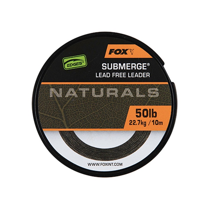 Fir textil Fox Edges Naturals Submerge Leader 10m/22.7kg/50lb