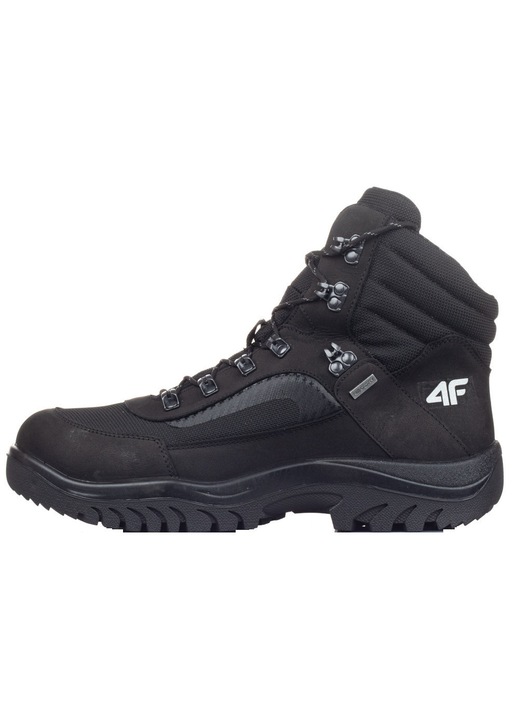 Ferfi trekking cipo, 4F, Obmh253 21S, fekete, Fekete, 40