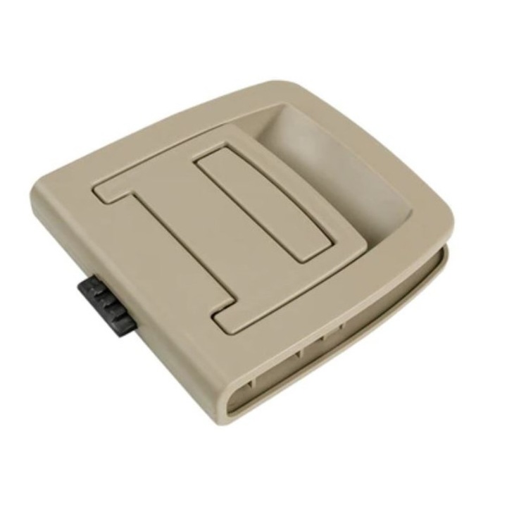 Maner Ornament Placa Tava Portbagaj Dedicat BMW X5 X6 E70 E71 E60 E61, fara yala, bej