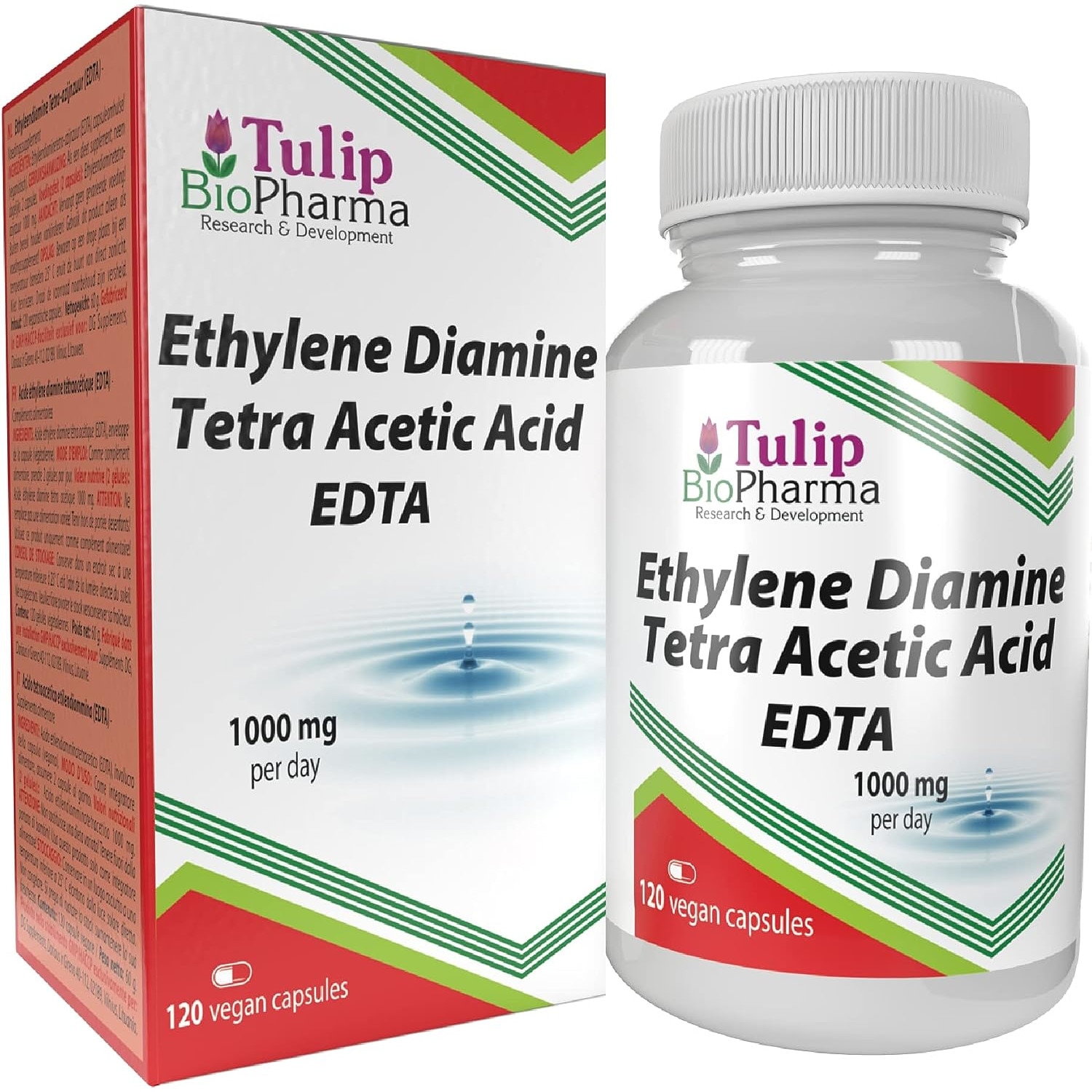 EDTA Ethylene Diamine Tetra Acetic Acid 500mg 120 Vegan Capsule eMAG.ro