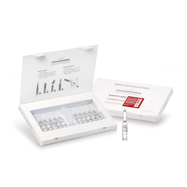 Серум за лице Bruno Vassari Kianty SPA, Grape, Anti-Ageing, Ampoules Treatment Serum, For Ageing, 10x2 ml