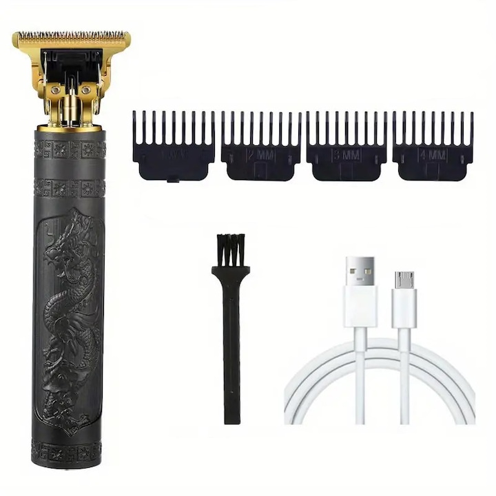 Clipper Vintage T9, Gyhhxlh, ABS/kerámia, 15,5 cm, fekete
