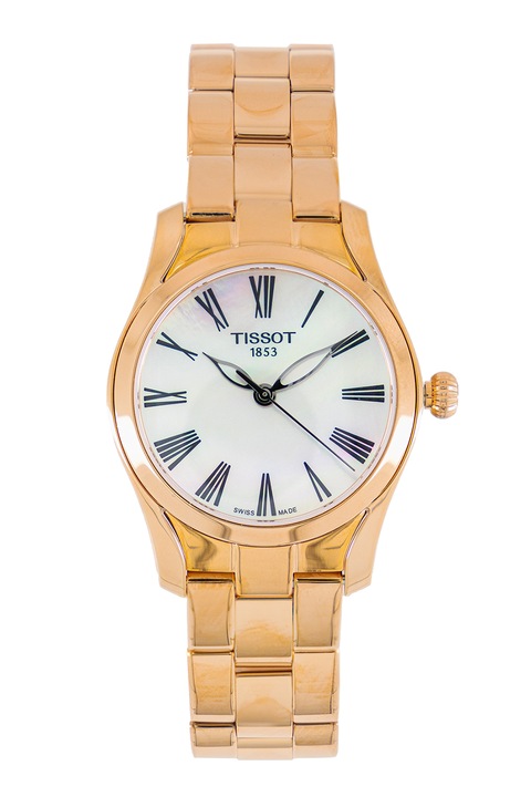 Tissot, Швейцарски кварцов часовник от неръждаема стомана, Rose Gold