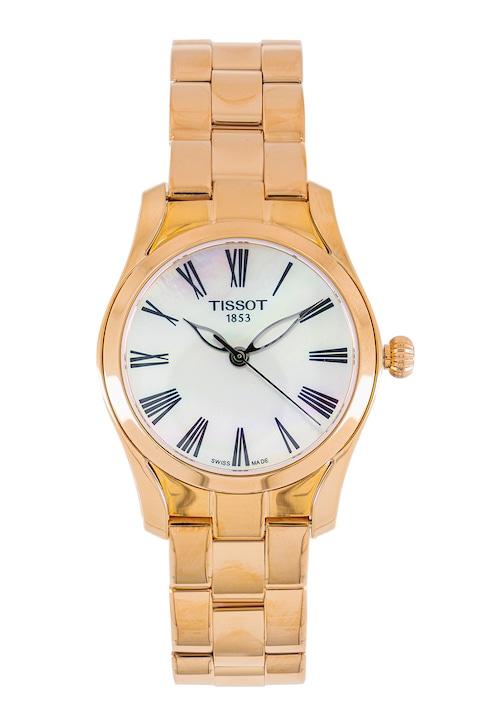 Tissot, Швейцарски кварцов часовник от неръждаема стомана, Rose Gold