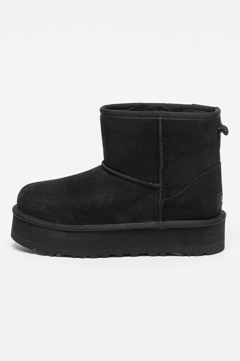 UGG, Велурени боти Classic Mini, Черен