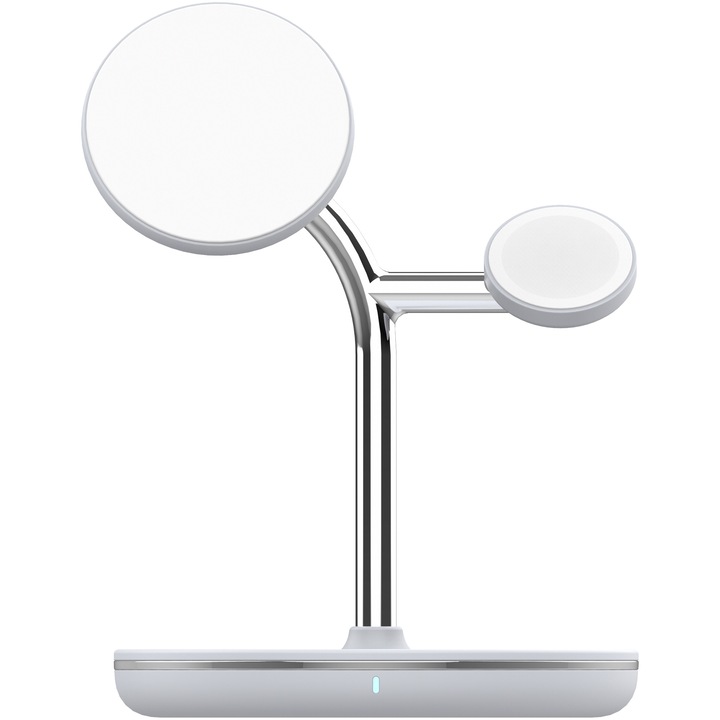 Incarcator wireless Tellur 3-in-1, MFI, certificat MagSafe 15W, pentru iPhone, Apple Watch, AirPods