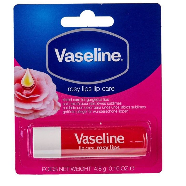Balsam de buze Vaseline Therapy Rosy lips 4,8g