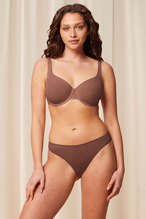 Triumph, Мрежести бикини Classic, Сиво-кафяв, 40