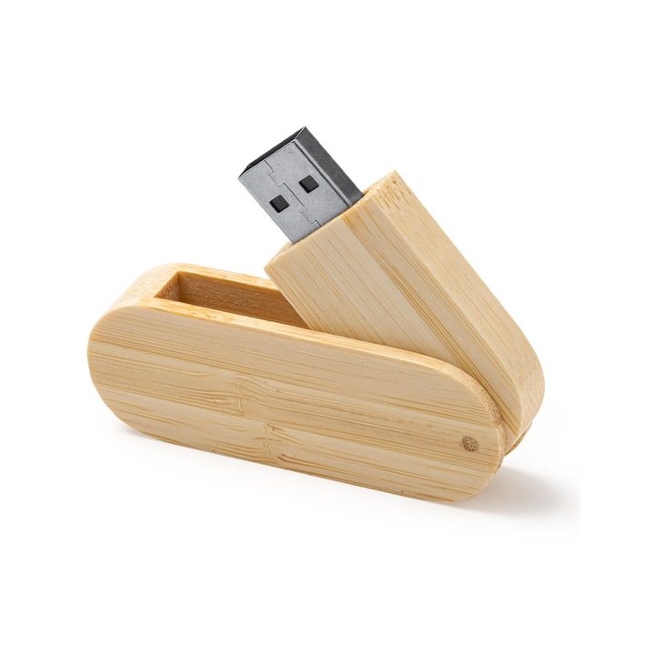 16GB USB памет с дървена кутия GUDAR - екологична и елегантна памет