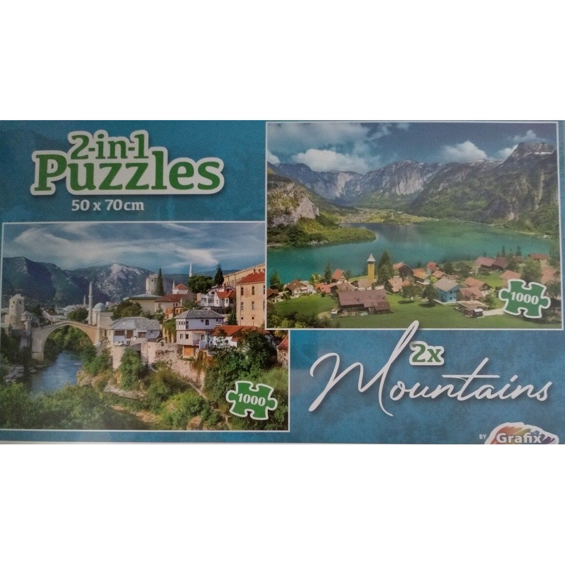 Puzzle Grafix de 2 x 1000 de piese - Muntii - eMAG.ro