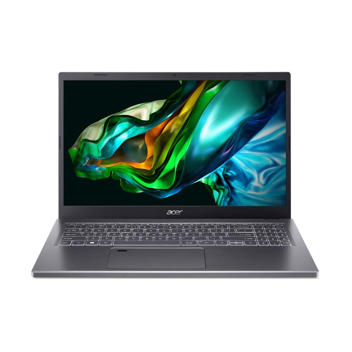 Laptop, Acer, Aspire 5, A515-58M-37ZH, 15.6", Intel Core i3-1315U, Intel UHD Graphics, 8GB LPDDR5, Gri