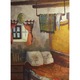 Tablou Odaia taraneasca, WALL PAINTING AND DECOR, pictat manual, culori acrilice pe panza, 30x40 cm