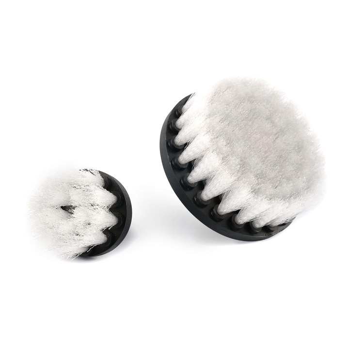 Set 2 perii curatare suprafete din piele, prindere M8 la bormasina, 50mm, 100mm MaxShine