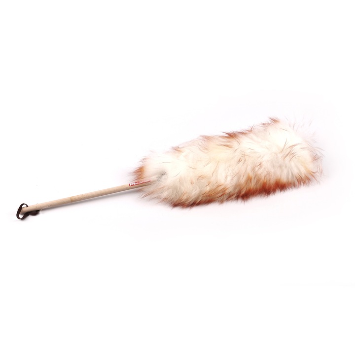 Pamatuf moale din blana naturala de oaie, 62cm, MaxShine
