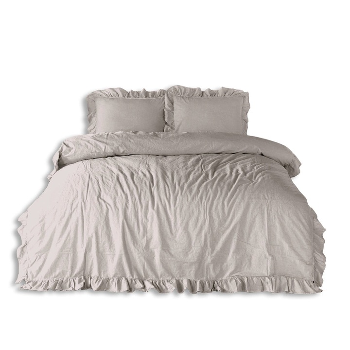 Ágyneműgarnitúra, Darymex, Pamut, 200 x 220 cm, Krém