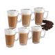PAHARE pentru Latte, Domex Decor, 225 ml, Transparent