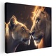 Tablou Canvas, Leu si Leoaica, 70x100 cm