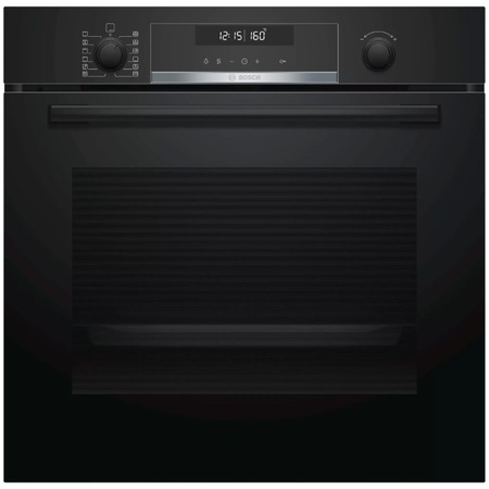 Cuptor incorporabil Bosch HBA578BB0, Electric, Multifunctional, 10 functii, 30 de programe automate, Grill, Autocuratare pirolitica, 71 L, Clasa A, Negru