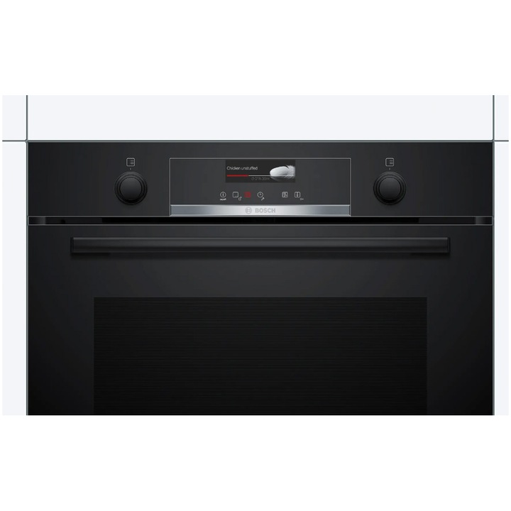 Фурна за вграждане Bosch HBG539BB6, Електрическа, Мултифункционална, 13 функции, 40 автоматични програми, Grill, EcoClean Direct, 71 л, Клас А, Черен
