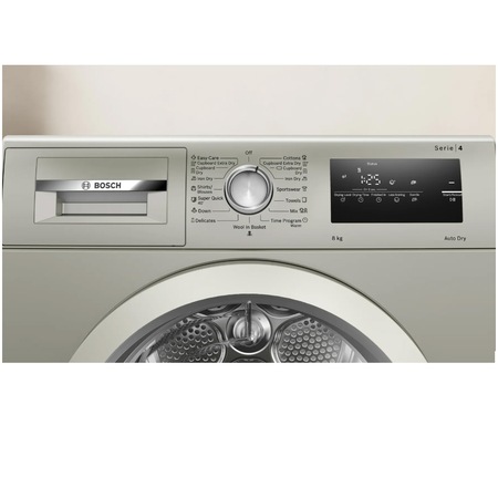 Сушилня Bosch WTH08200BY, Термопомпа, 8 кг, 15 програми, AutoDry Technology, Клас A++, Сребрист